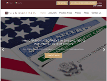 Tablet Screenshot of dallasimmigrationattorney.com